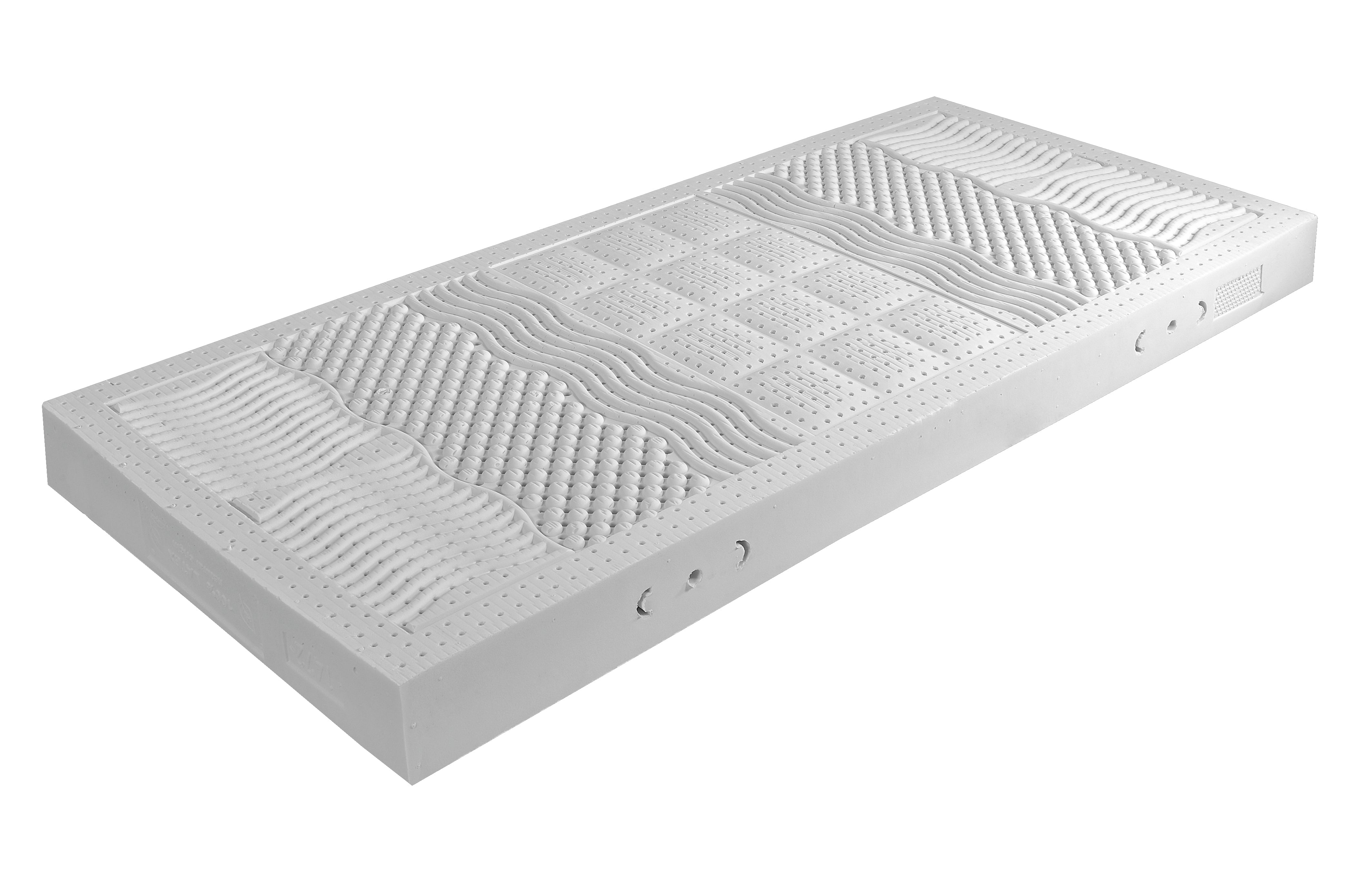 BIO-FORM-WENDE 7-Zonen Naturlatex-Matratze ohne Bezug