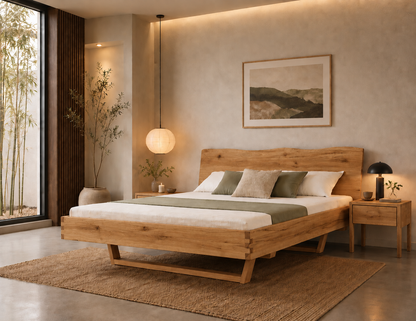 XETA WOOD Massivholzbett, metallfrei