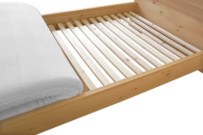 EASY-VLEX-BUCHE  Massivholz-Lattenrost - metallfrei