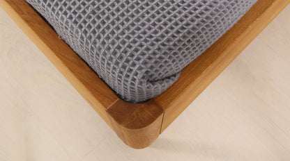 PRINA PREMIUM Massivholzbett, Lederlehne