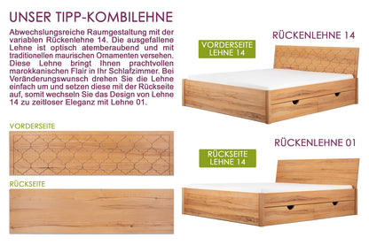 TATUYO 14 Schubkastenbett, metallfrei