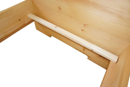 Detailansicht des Aufbaus von Lattenrost  EASY-VLEX-ZIRBE